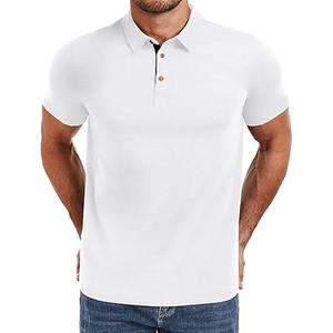 Chemises polo pour hommes en coton 100% uni, grandes tailles, pour le golf, envoyées par Dress Sports - Product Image 2