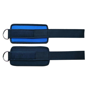 <b>Ankle</b> Straps Waterproof Breathable Anti-Slip Power Lifting Gym Training OEM Custom Color Logo Neoprene Spandex Nylon Double Rin - Product Image 3