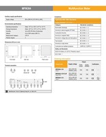 SELEC MFM384-C-CE Meter Multifungsi LCD Daya Listrik Tiga Fasa Komunikasi RS485 (Akurasi 0,5% + 2) 100A 0-9999,9 kWh