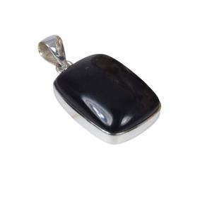 Noir Onyx 925 Sterling Silver Gemstone Pendentif Décembre Pierre De Naissance Rectangle Forme Pendentif Élégant Pendentif Cadeau Pour Le Jour De Pâques - Product Image 1