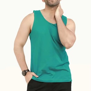 Custom OEM Men's <b>Longline</b> Muscle Tank <b>Top</b> Sleeveless <b>Vest</b> Cotton Breathable Quick Dry Streetwear Gym Fashion - Product Image 2