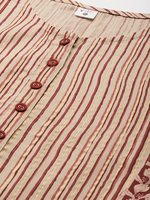 Robe Kurti trapèze en rayonne bordeaux à col rond et manches courtes pour femmes grandes tailles – Élégante, décontractée, haute qualité – Collection 2026