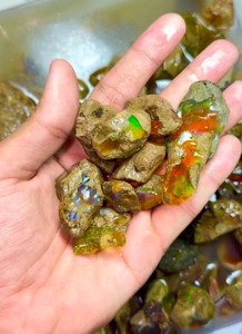 Natural Ethiopian Oil Opal Rough Welo <b>Fire</b> Opal Raw Gemstone For Jewelry Making Opal Specimen Jewelry Making Opal, Opal Rough - Product Image 3