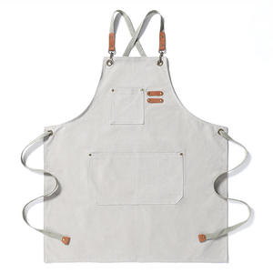 Premium Durable Reusable Cotton Sleeveless Kitchen Apron Cooking Baking <b>BBQ</b> Chef Adjustable Strap Unisex Easy Clean Customizable - Product Image 1