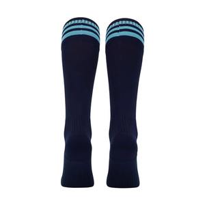 <b>Men's</b> Knee High Sports <b>Socks</b> Solid Blue Navy Breathable Knitted Regular Fit Polyester/Nylon/Cotton Quick Dry Anti-Bacterial - Product Image 2