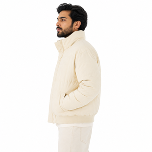 Winter Outerwear Men's Jackets Stand Collar Puffer Jacket Zipper Closure Windproof Casual Outerwear Oversized Streetwear Coat - Product Image 4