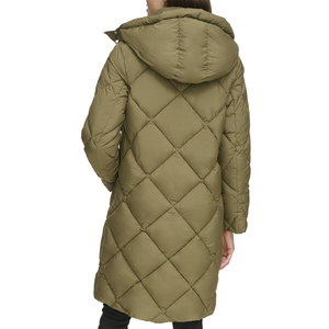 Diseña Tu Propio Logotipo, Chaqueta Acolchada de Invierno para Mujer con Manga Larga, Chaqueta Acolchada Personalizada de Color Sólido a la Moda - Product Image 4