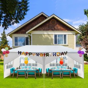 Tenda per Feste all'Aperto 10x20 FT con 6 Pareti Laterali Rimovibili, Gazebo Impermeabile in PVC per Matrimoni, Modello D0100XUTPI7 Bianco - Product Image 3