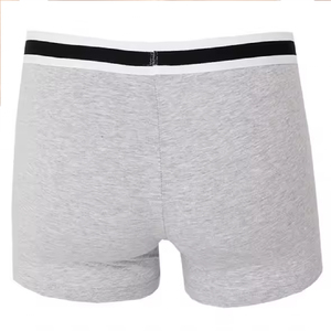 Calzoncillos Boxer Grises para Hombre, Corte Medio, Tejido de Spandex/Poliéster, Transpirables, Ecológicos, de Color Sólido - Product Image 2