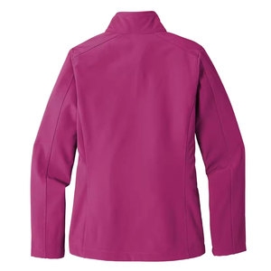 Veste en toile violette pour homme Econex Sports, col montant, imperméable, coupe-vent, à capuche, décontractée, hiver, coupe régulière, fermeture éclair, unie - Product Image 1