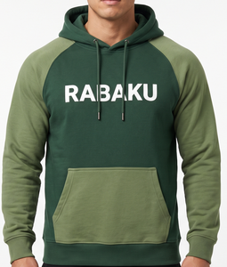 Men’s Color Block Pullover Hoodie Sweatshirt <b>Raglan</b> Sleeve Casual Streetwear Hooded <b>Top</b> with Kangaroo Pocket and Drawstring - Product Image 6
