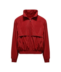 Custom Men Regular Length Zip Front Logo Winter Windbreaker <b>Jacket</b> Casual Outerwear Wholesale <b>Lightweight</b> Solid Color - Product Image 1