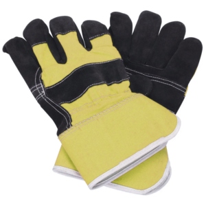 ถุงมือหนังวัวแท้คุณภาพสูง ทนทาน ป้องกันการสั่นสะเทือน สำหรับงานอุตสาหกรรม พื้นผิวเรียบ ป้องกันมือ - Product Image 4