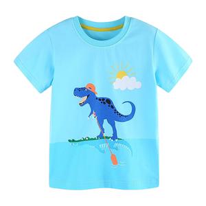 เสื้อยืดเด็กผู้ชายแขนสั้นผ้าฝ้ายถัก 100% ลายพิมพ์ ดีไซน์ใหม่ คุณภาพสูง ขายดี แห้งเร็ว เป็นมิตรกับสิ่งแวดล้อม บรรจุภัณฑ์แบบอัดแน่น - Product Image 5