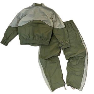 Premium Nylon Panel Work Windbreaker <b>Set</b> Custom Wholesale Factory Supplier USA Casual Winter Streetwear Jacket Pants Outfit - Product Image 5