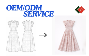 Vestidos de mujer bordados con encaje de algodón, fabricante de ropa de Vietnam, OEM ODM, ropa de mujer, etiqueta personalizada, ropa al por mayor - Product Image 2