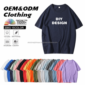 Camiseta Lisa al por Mayor a Precio de Fábrica, 180 GSM, 100% Algodón Transpirable, con Logotipo Personalizado, Unisex, Fabricante - Product Image 2