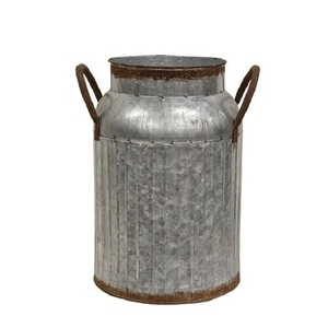 New Selling Traditional Design <b>Galvanized</b> Metal Milk Can with Handle Eco-Friendly & Customizable Size Shape Color - Product Image 6