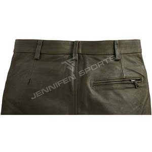 Pantalon de chasse en cuir véritable pour homme, imperméable, élastique, pour la randonnée, la chasse, décontracté, multi-poches, pantalon de travail, jogging pour homme - Product Image 4