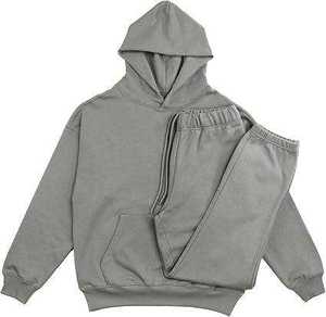 Survêtements d'hiver décontractés à capuche en molleton bouclette de haute qualité pour hommes, grandes tailles, unis, imprimés sur mesure, écologiques et respirants, vente en gros - Product Image 1