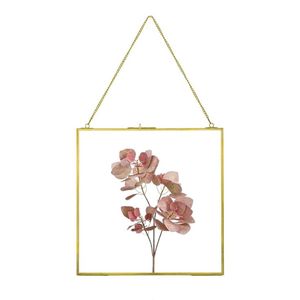 Home Decor Glass & Metal Hanging Picture <b>Frame</b> for <b>Wall</b> Decoration, with 2 Sides Glass Customized Decorative Photo <b>Frames</b> - Product Image 1