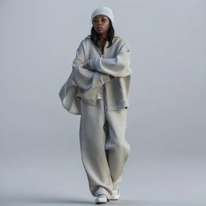 Vêtements de sport pour femmes de haute qualité, ensemble décontracté 2 pièces, sweat-shirts et pantalons de survêtement pour femmes - Product Image 1