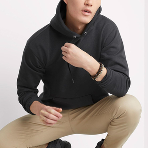 Sweat-shirts personnalisés en molleton épais en mélange polyester/coton de luxe pour hommes, respirants, à séchage rapide, décontractés pour l'hiver - Product Image 4