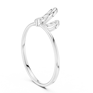 Anillo Clásico Minimalista de Oro Amarillo Sólido de 14k con Diamantes Cultivados en Laboratorio de Corte Redondo, Anillo de Boda Clásico, Regalo para Ella - Product Image 4