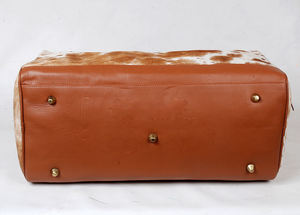 กระเป๋าเดินทางหนังแท้แบบมีซิป น้ำหนักเบา รุ่น LHODB-0024 - Product Image 4