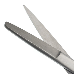 Ciseaux chirurgicaux droits de 5,5″ en acier inoxydable, à lame tranchante et à pointe arrondie, pour la dissection et la coupe de tissus fins - Product Image 4