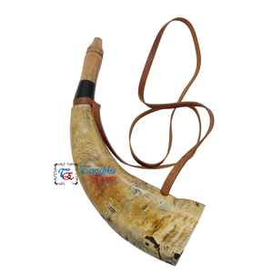 Sifflet en corne de buffle artisanal moderne, sonorité puissante, cadeau d'affaires de haute qualité, Tanishka Exports Viking - Product Image 1