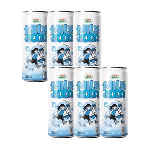 Boissons gazeuses au lait aromatisées aux fruits 320ML en canette, fabricant de boissons gazeuses, logo personnalisé, échantillon gratuit, lait pétillant - Product Image 1