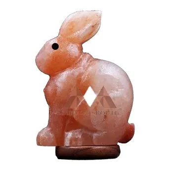 최고 학년 품질 저렴한 가격 천연 히말라야 토끼 모양 2023 새로운 디자인 히말라야 토끼 램프 판매
