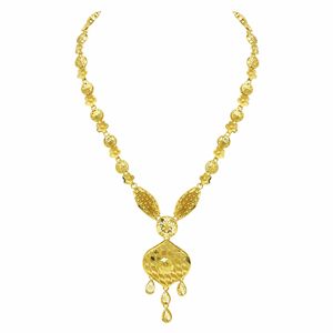 Wholesale 14K18K24K Micron Gold Plated Turkish Design Bridal Long Jewelry Set Traditional Dubai Style Long <b>Fashion</b> <b>Necklaces</b> Set - Product Image 5