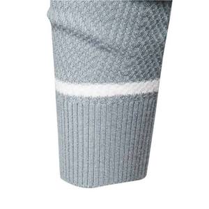 Wholesale 100% Cotton Knitted Men's Sweatshirts Men's Breathable <b>Thermal</b> Winter Crew Neck Pullover Long Sleeve Sweaters OEM - Product Image 4