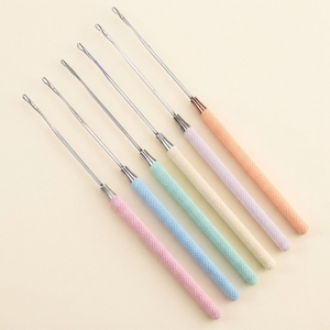 Aiguilles à crochets pour extensions capillaires professionnelles personnalisées, en acier inoxydable, avec poignée ergonomique pour l'installation - Product Image 4
