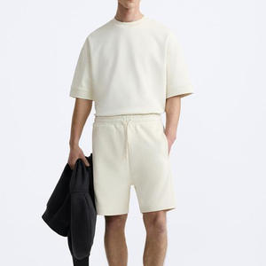 Best Selling <b>Men's</b> Summer <b>Shorts</b> <b>Set</b> Eco-Friendly Lightweight Terry Fabric Hip Hop Style Solid Online Sale Printed <b>Top</b> - Product Image 1