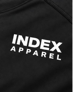 Camiseta de Manga Corta Negra para Hombre, Corte Regular, Cuello Redondo, Secado Rápido, Tejido de Punto, Estampado Frontal, Estilo Casual, Marca Index Apparel - Product Image 6