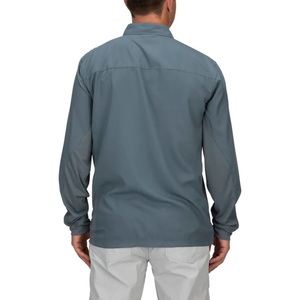 Custom Adults <b>Men's</b> Button Full Sleeve UPF 50 Vented Hunting Tactical Fishing Shirt Spandex/Polyester Anti-Bacterial Front Logo - Product Image 5