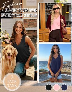 Débardeurs personnalisés pour femmes, col en V, sans manches, amples, décontractés, légers, pour les vacances, OEM en gros - Product Image 5