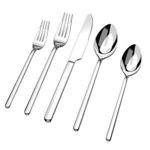 ชุดช้อนส้อมสแตนเลส 8 ชิ้น สำหรับงานจัดเลี้ยง อุปกรณ์บนโต๊ะอาหาร ชุดช้อนส้อมแบบใช้ซ้ำได้ ขายดี ปลอดภัยสำหรับเครื่องล้างจาน และเป็นมิตรต่อสิ่งแวดล้อม - Product Image 2