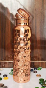 Bouteilles d'eau en cuivre pur écologiques, compatibles lave-vaisselle, avec couvercle, pour la cuisine, la table, la boisson directe, le bureau et la voiture - Product Image 6