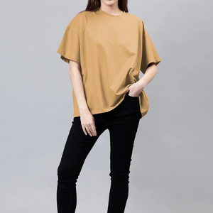 เสื้อยืดคอกลมแขนสั้นทรงหลวมใส่สบาย ผ้าฝ้ายแท้ 100% ไซส์ใหญ่ สไตล์สตรีทแวร์ สำหรับฤดูร้อน ราคาถูกที่สุด - Product Image 2