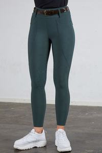 Horsekraft Culottes d'équitation pour femmes personnalisables à taille haute Respirantes Légères Prêtes pour la compétition Tissu en nylon et élasthanne - Product Image 4