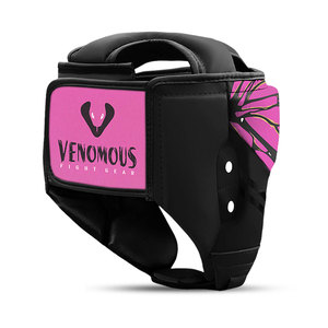 Protector de Cabeza Ligero de PVC y Cuero Venomous Butterfly Pro Training, Transpirable, con Acolchado Reforzado, Protección Completa para la Cabeza - Product Image 3