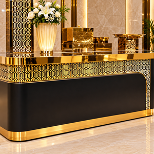Zyvarelle King International HexaLume Grand Buffet Catering Counter Moderne en Acier Inoxydable de Luxe pour Intérieur et Extérieur Livraison Rapide - Product Image 6