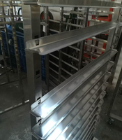 Four rotatif professionnel à 16 niveaux et 16/32 plateaux sur chariot à roues, commande manuelle, machine de boulangerie - Offre Spéciale
