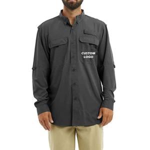 Camiseta de Manga Larga para Hombre, Personalizable, Holgada, Impermeable, Cortavientos, Ligera, con Protección Solar, 100% Poliéster, UPF 50, Alta Calidad - Product Image 1