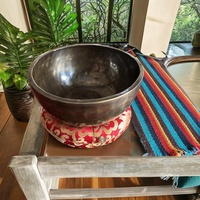 Bol en métal antique tibétain à sept fait à la main pour le yoga, la méditation, la guérison, l'artisanat en métal thérapeutique à long son profond
