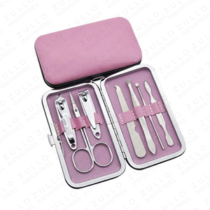 Professional 7 Piece Manicure Pedicure Set Stainless Steel <b>Nail</b> Clipper Kit for Home Salon Custom Private Label OEM - Product Image 5